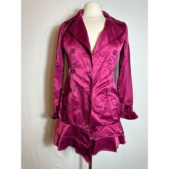 Vintage Hot Pink Double Breasted Jacket Size Small - Picture 15 of 15